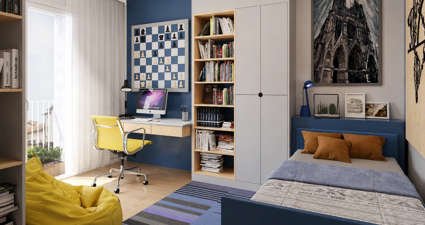 Render interno cameretta