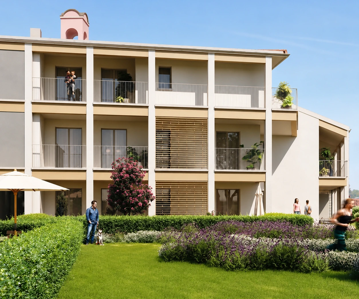 Render facciata verde